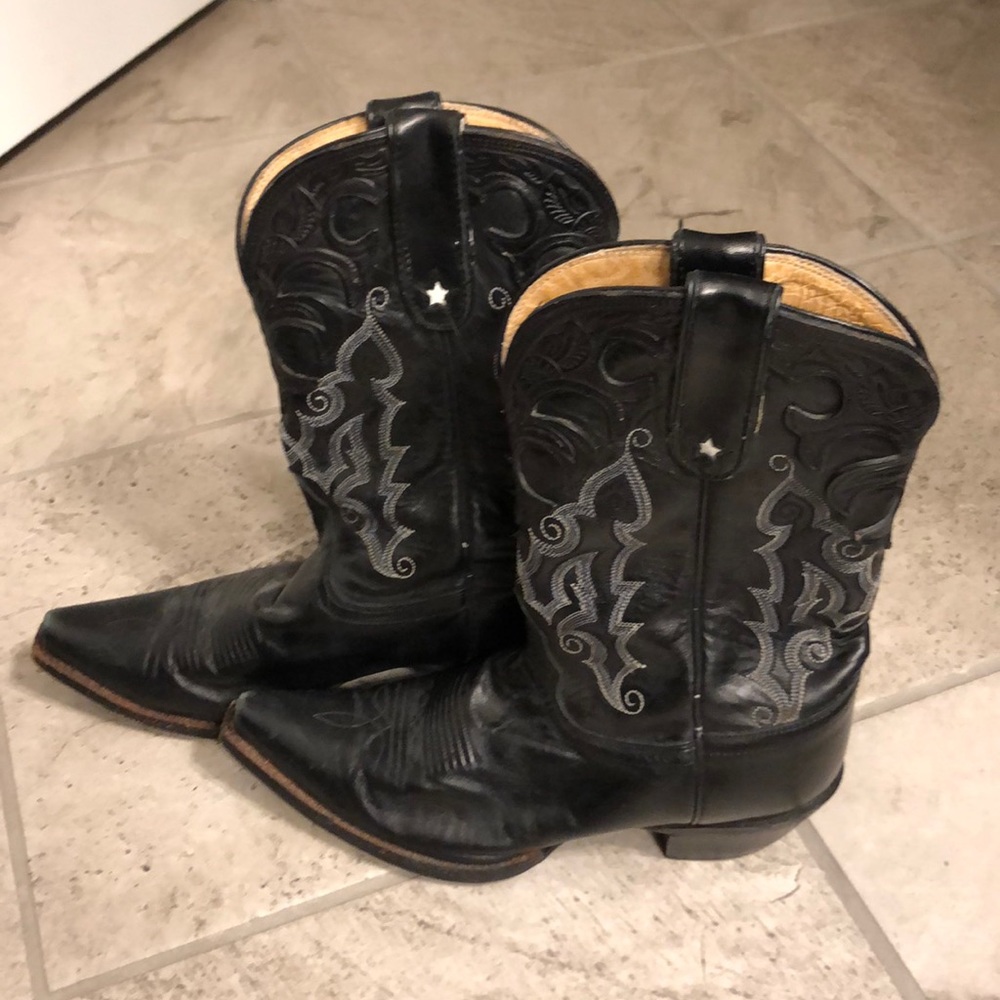 Black Tony Lama Boots